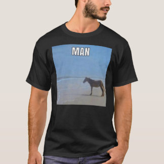 Camiseta Cavalo do Homem por Ocean Memory Sticker