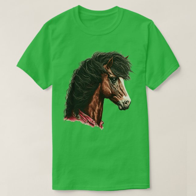 Camiseta Cavalo dos 80 com Mullet (Frente do Design)