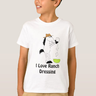 Camiseta Cavalo dos desenhos animados com molho do rancho