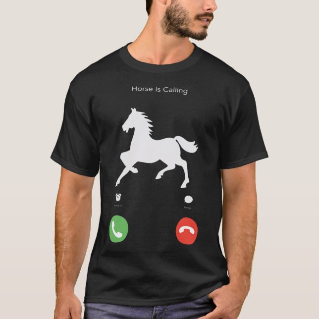 Camiseta Cavalo é bibi de corrida de cavalos (Frente)