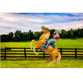 Camiseta Cavalo e Cowboy