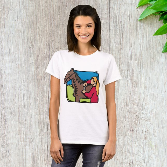 Camiseta Cavalo e Fazenda (Criador carregado)