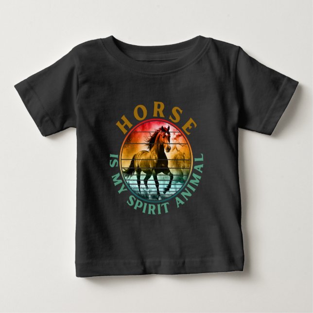 Camiseta Cavalo é meu animal espiritual (Frente)