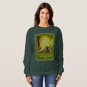 Camiseta Cavalo E Rapariga Adicionar Seu Próprio Texto Pers