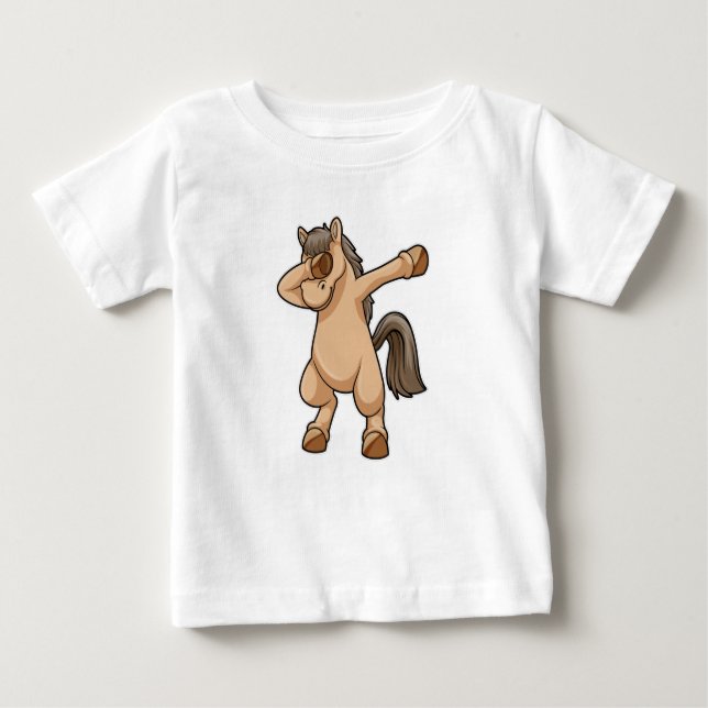 Camiseta Cavalo em Dab de Dança Hip Hop (Frente)