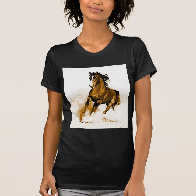 Camiseta Cavalo em Execução (Frente)