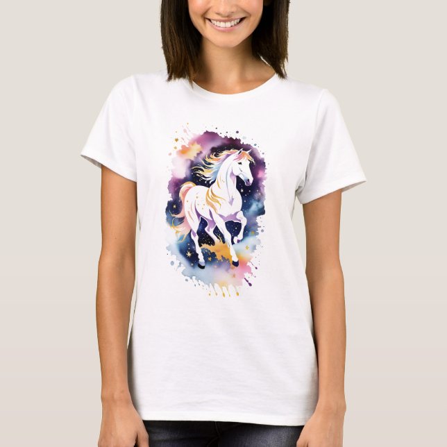 Camiseta Cavalo em Prado Celestial (Frente)
