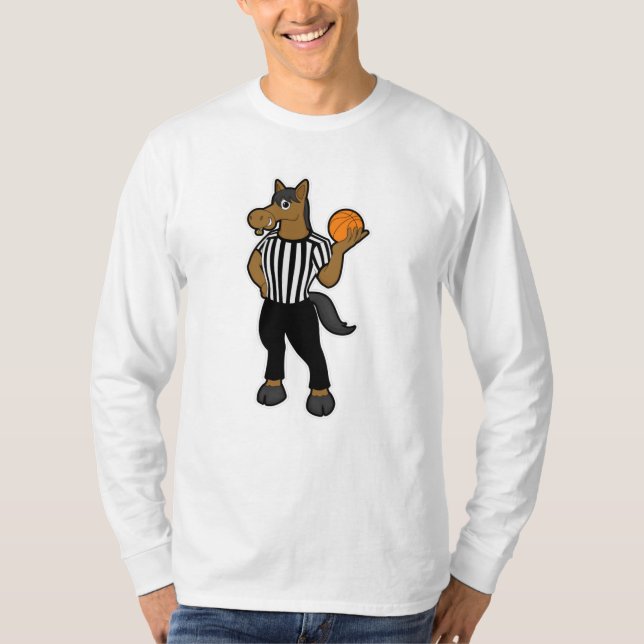 Camiseta Cavalo em referência com basquete e assobio (Frente)
