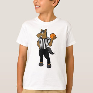Camiseta Cavalo em referência com basquete e assobio