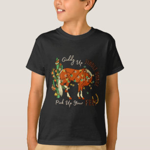Camiseta Cavalo Engraçado Tilintar Ck Levanta Seus Pés Cact
