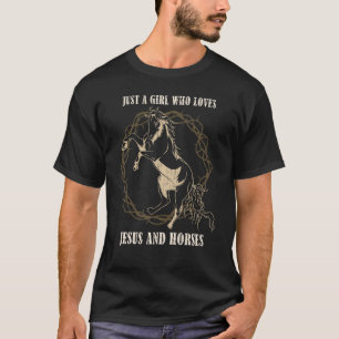 Camiseta Cavalo Equestre Jesus Cristo Devotee Meninas Caval