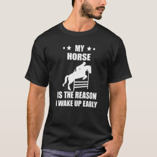 Camiseta Cavalo Equestre O Motivo Do Jogo Horseback