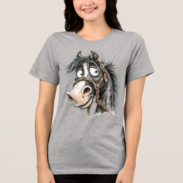 Camiseta cavalo excêntrico (Frente)