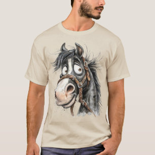 Camiseta cavalo excêntrico