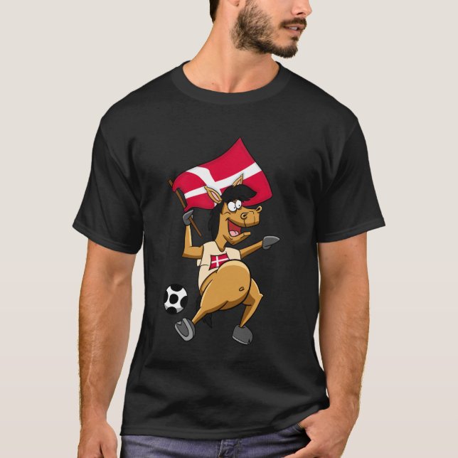 Camiseta Cavalo Fã Dinamarca (Frente)