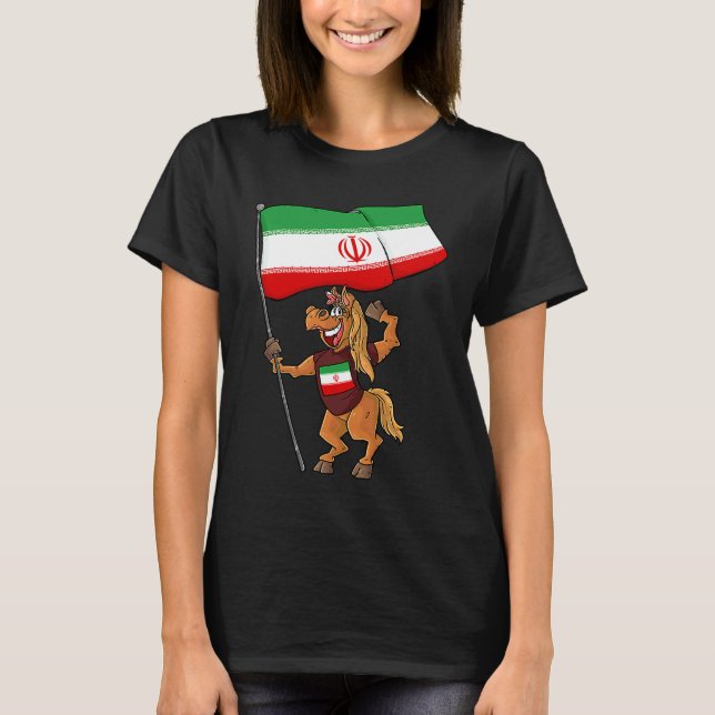 Camiseta Cavalo Fã do Irã (Frente)