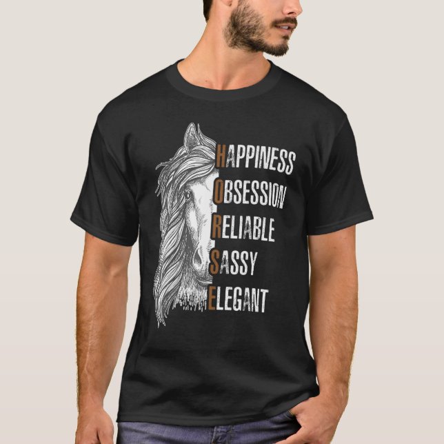Camiseta Cavalo Felicidade Cavalo (Frente)