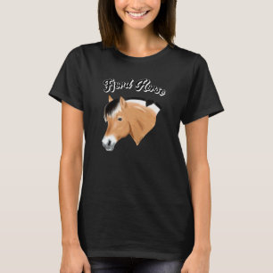 Camiseta Cavalo Fjord Norueguês Para Cavaleiro de Cavalos