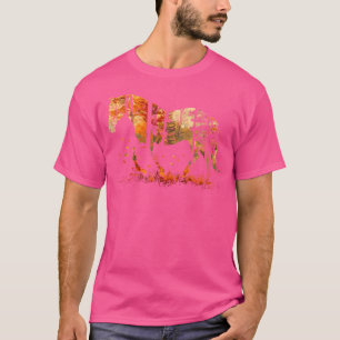 Camiseta Cavalo Fofo Amante Folhas de Outono Pônei Animal V