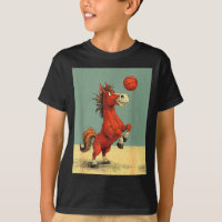 Cavalo fofo faz esportes desenho animado engraçado