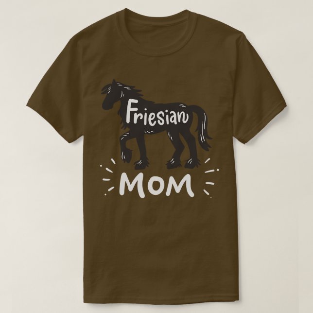 Camiseta Cavalo Frísia (Frente do Design)
