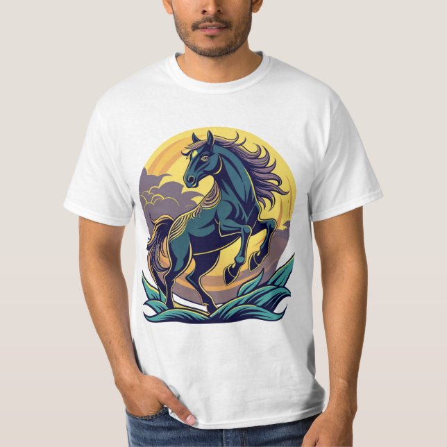 Camiseta cavalo galopante (Frente)