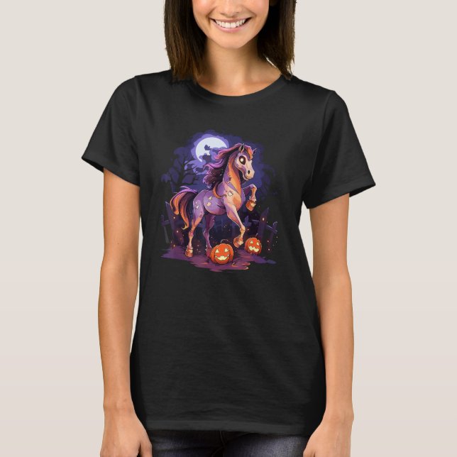 Camiseta Cavalo Ghost Raios Cara Raiva Jack o Lanterna Rapa (Frente)
