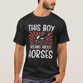 Camiseta Cavalo Gráfico Para Meninos E Homens Cavalo