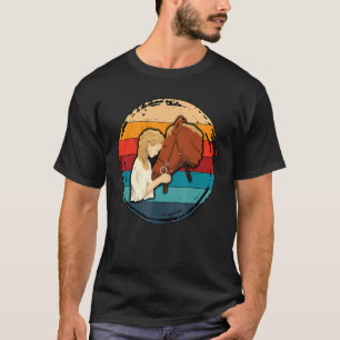 Camiseta Cavalo Gráfico Retro Amante De Cavalos Cavaleiro E