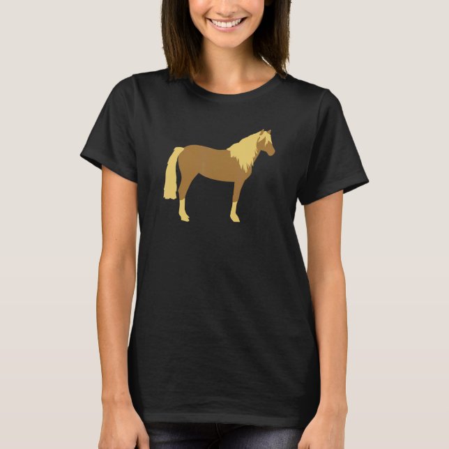 Camiseta cavalo Haflinger (Frente)