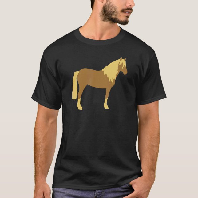 Camiseta cavalo Haflinger (Frente)