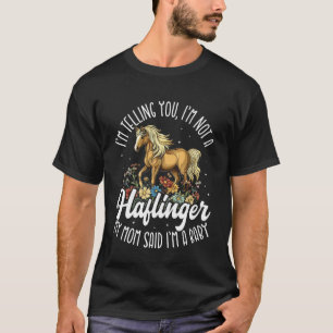 Camiseta Cavalo Haflinger Fofo Dono de Cavalo de Montar com