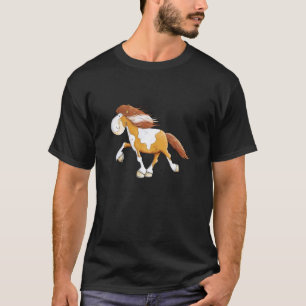 Camiseta Cavalo islandês engraçado desenho animado cavalos