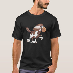 Camiseta Cavalo Islandês Pinto Desenho Animado Cavalos Marc
