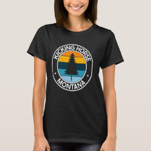 Camiseta Cavalo Kick Montana MT EUA Orgulho da Cidade Retro