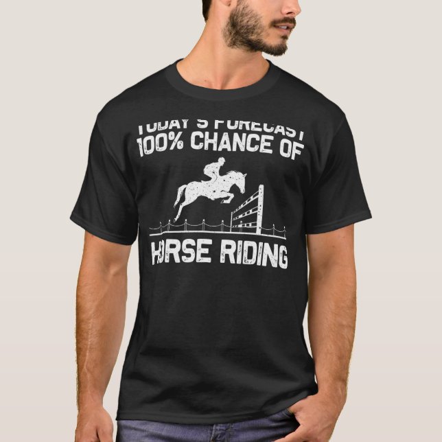 Camiseta Cavalo legal a cavalgar para homens cavaleiros Equ (Frente)