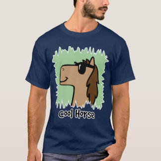 Camiseta Cavalo legal do clipart dos desenhos animados que