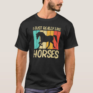 Camiseta Cavalo Legal Para Homens Mulheres Cavalgar Corrida