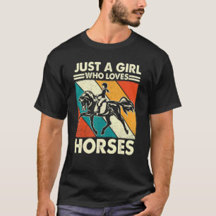 Camiseta Cavalo Legal Para Meninas Crianças Equestre Hipism
