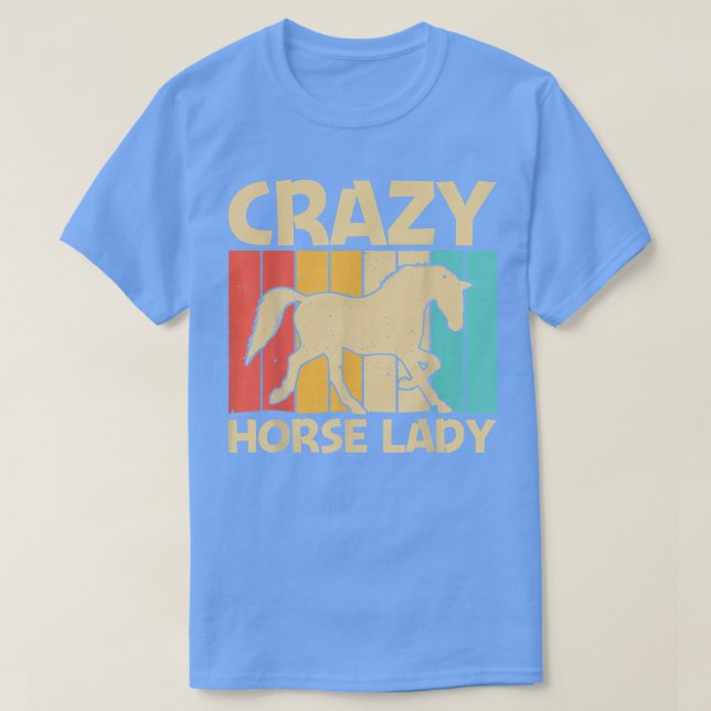 Camiseta Cavalo legal Para Mulheres Meninas Equestrian Hors (Frente do Design)