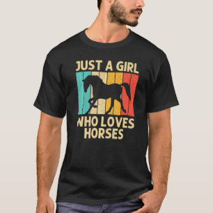 Camiseta Cavalo legal Para Raparigas Cavalas Cavalas Corren
