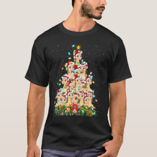 Camiseta Cavalo Luzes de Natal Papai Noel Cavalo Árvore de