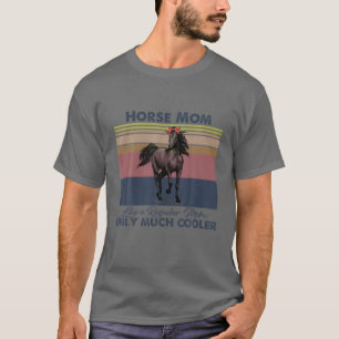 Camiseta Cavalo Mãe Bandana Matar Cavalo Dia de as mães Vin
