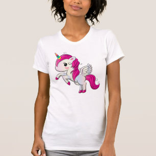 Camiseta Cavalo Mágico Cor-de-Rosa Fofo