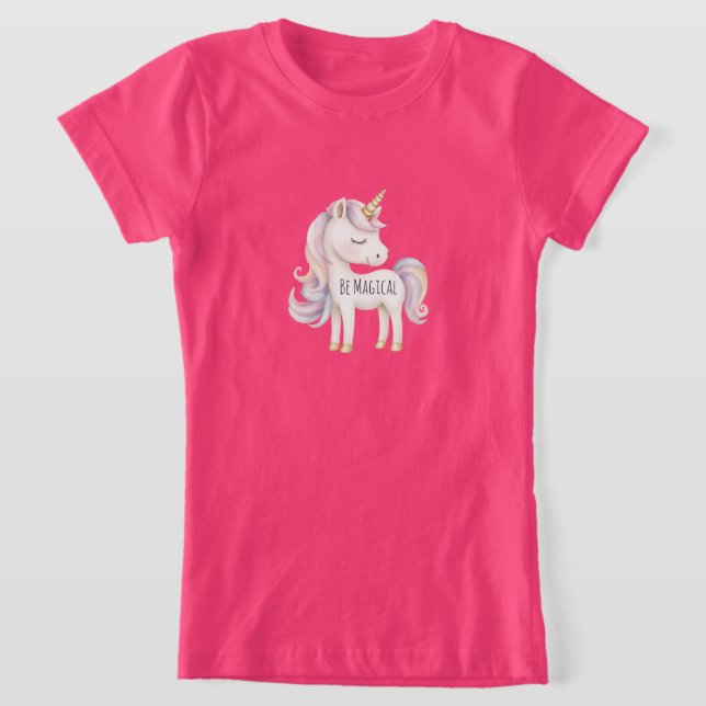 Camiseta Cavalo Mágico Roxo Rosa (Postura )