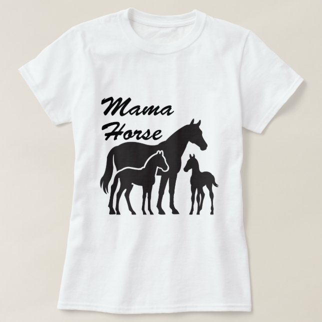 Camiseta cavalo mama (Frente do Design)
