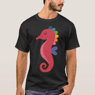 Camiseta Cavalo-Marinho Arco-Íris