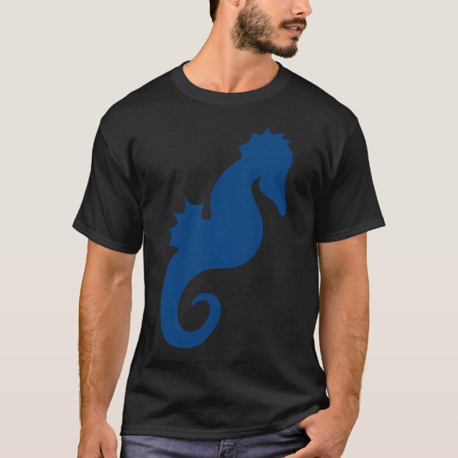 Camiseta Cavalo-Marinho Azul (Frente)