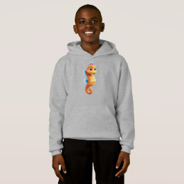 Camiseta Cavalo-Marinho Cartoon 3D – Brilhante e Fofo