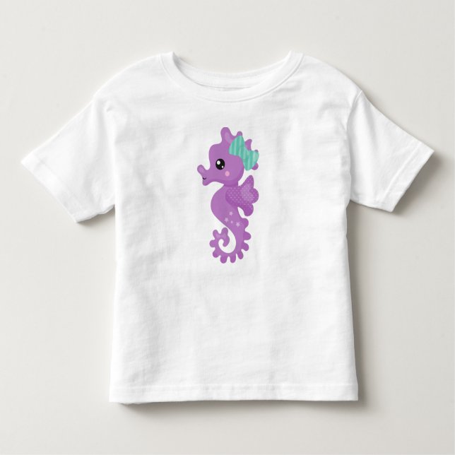 Camiseta Cavalo-marinho-Cinto-Roxo, Fita, Estrelas (Frente)